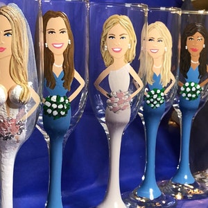 Bridesmaid proposal, Bridesmaid gift, Personalized champagne glass, Unique wedding gift, Custom wedding gift, Bridesmaid champagne flute