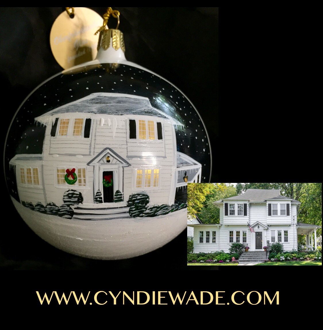 Custom Painted House Ornament, Personalized Home Portrait Gift - Etsy