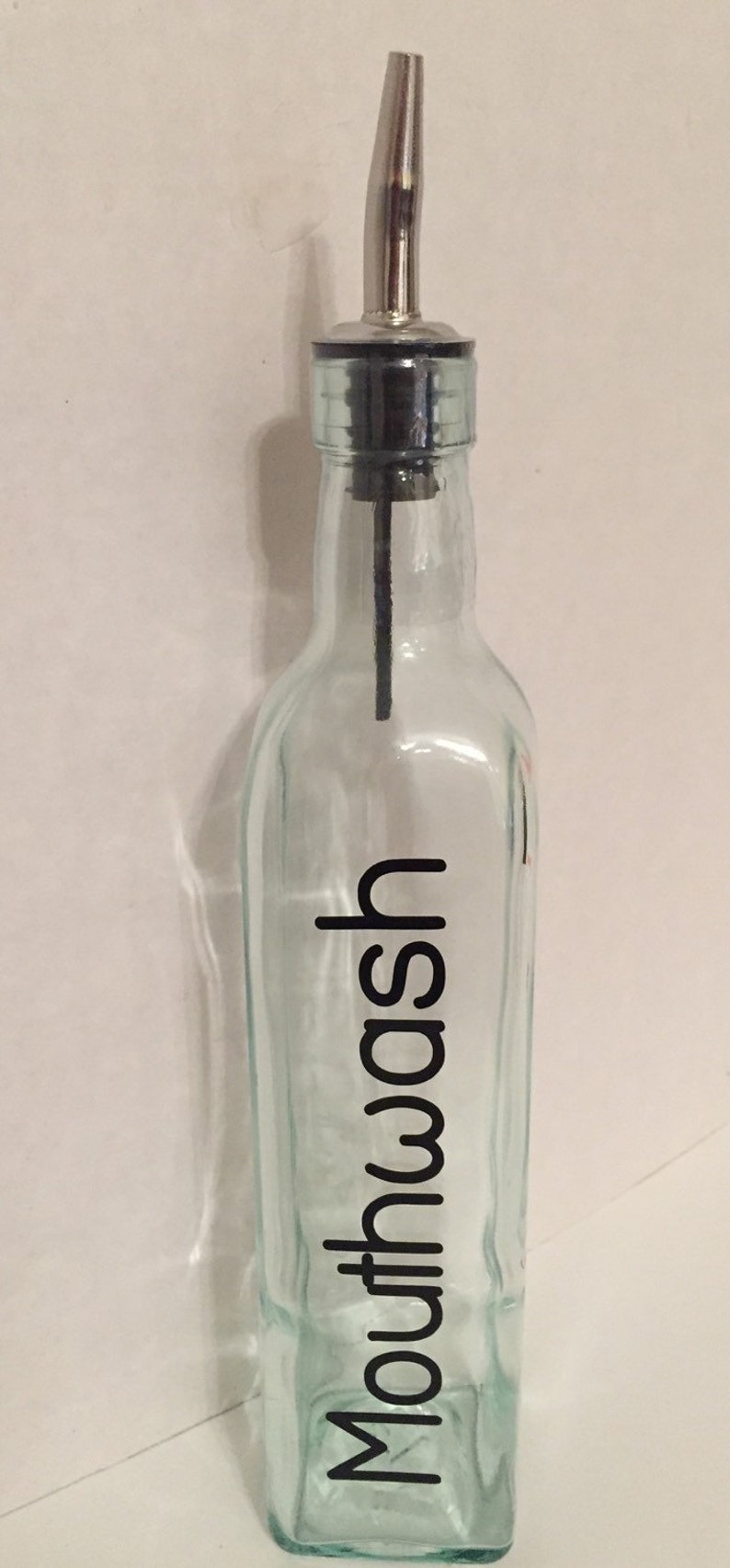 Mouthwash glass bottle Etsy