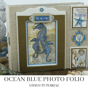 VIDEOTUTORIAAL / Zelfstudie oceaanblauw fotofolio / Zelfstudie plakboek