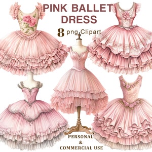 Pink Ballet Dress - Etsy Pink Ballet Dress - Etsy