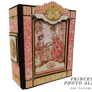 Princess Mini Album PDF Anleitung, Scrapbook Tutorial