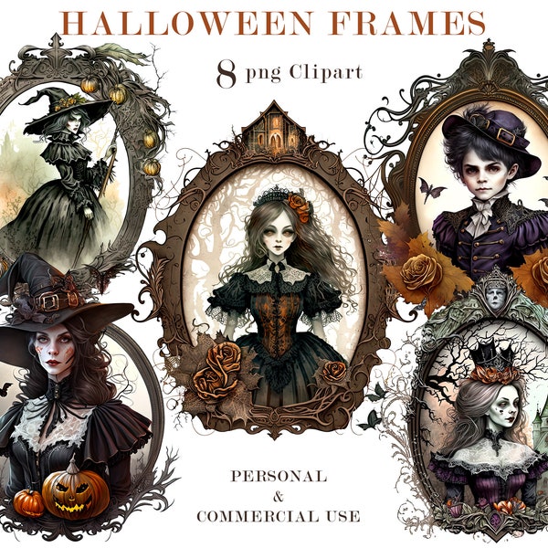 Halloween Frames - Etsy
