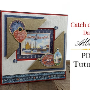 PDF TUTORIAL /Catch Of The Day Album Tutorial / Scrapbook Tutorial