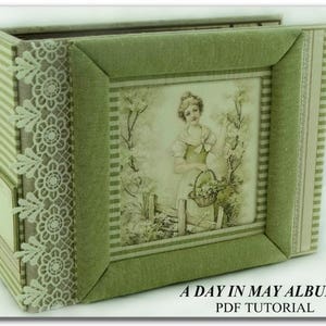 A Day In May Mini Album PDF Tutorial, Scrapbook PDF Tutorial, Scrapbook Album Tutorial, Mini Album Tutorial, How To Pattern