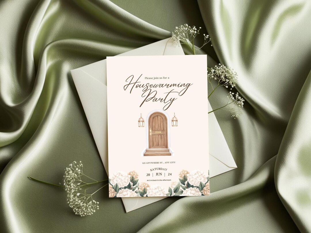 Housewarming Invitation Template, Digital and Editable on Canva - Etsy