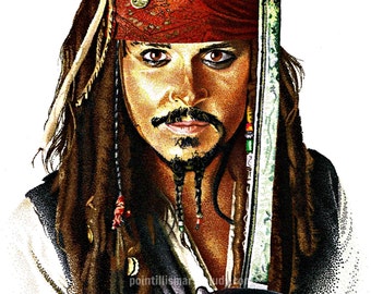 jack sparrow art etsy