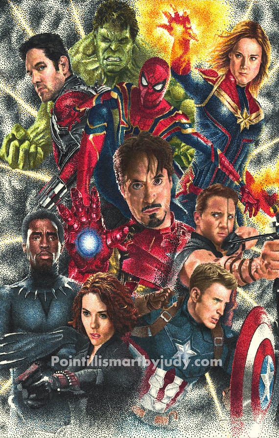 Avengers art print