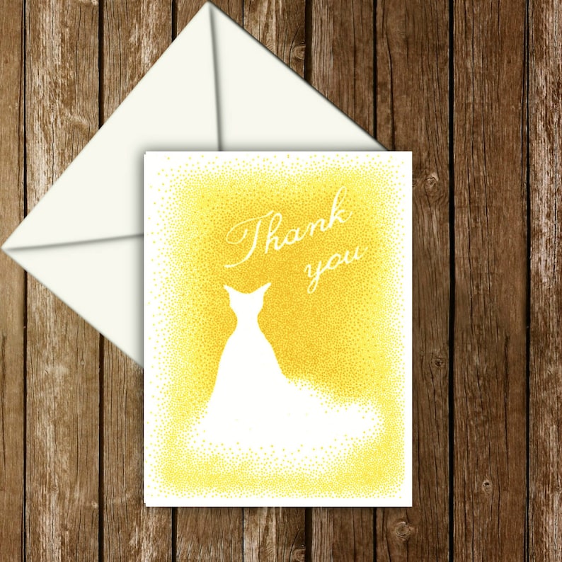 Bridal shower thank you cards Etsy