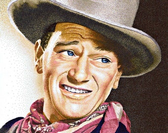 John Wayne art print