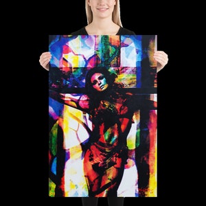 Hand-Signed Vibrant Raquel Welch Wall Art Poster by Renowned Artist Mark Lewis ® – Art Print Titled: Convicted Silk