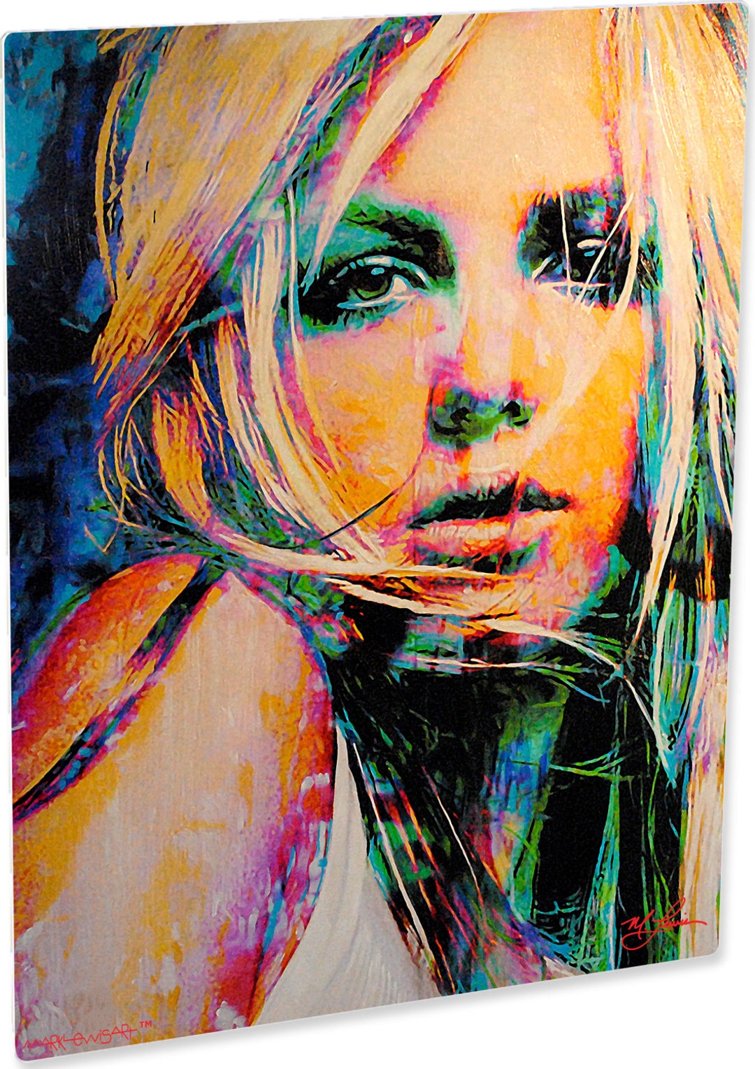 Britney Spears Wall Art Print on Aluminum Signed by Mark Lewis