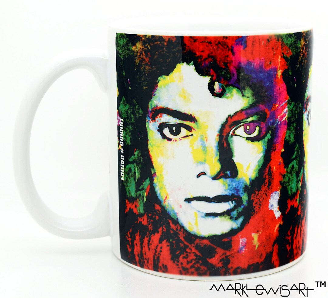 Michael Jackson Coffee Mug Unique 11 Oz Ceramic Cups Mjs1 Etsy