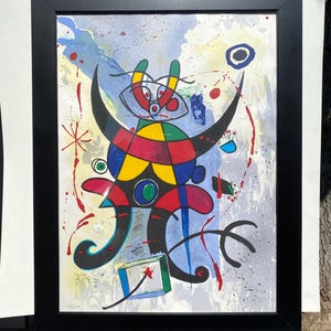 Joan Miró Limited Edition Artist Proof Lithograph (After Joan Miró) – 26.5” x 33.5” – Vintage Abstract Artwork