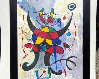 Joan Miró Limited Edition Artist Proof Lithograph (After Joan Miró) – 26.5” x 33.5” – Vintage Abstract Artwork