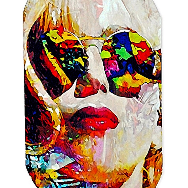 Lady Gaga pendant dog tag necklace keychain plus gift bag - lgs2-lg-dt by Mark Lewis Art ®