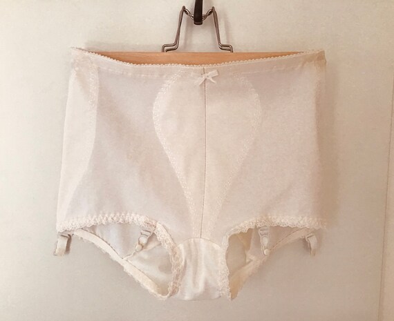 Vintage Panty Girdle, 80s White Women Girdle, Vint