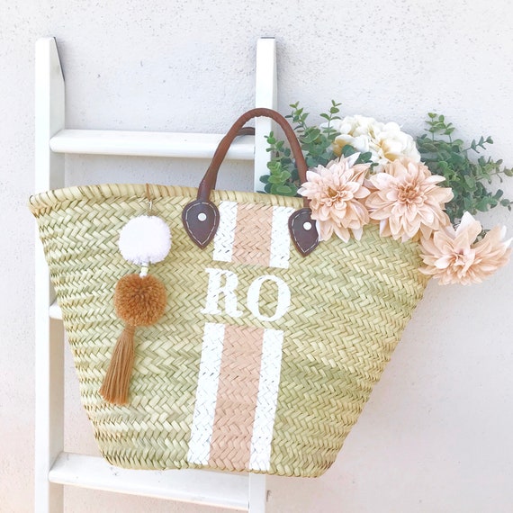 bride straw beach bag