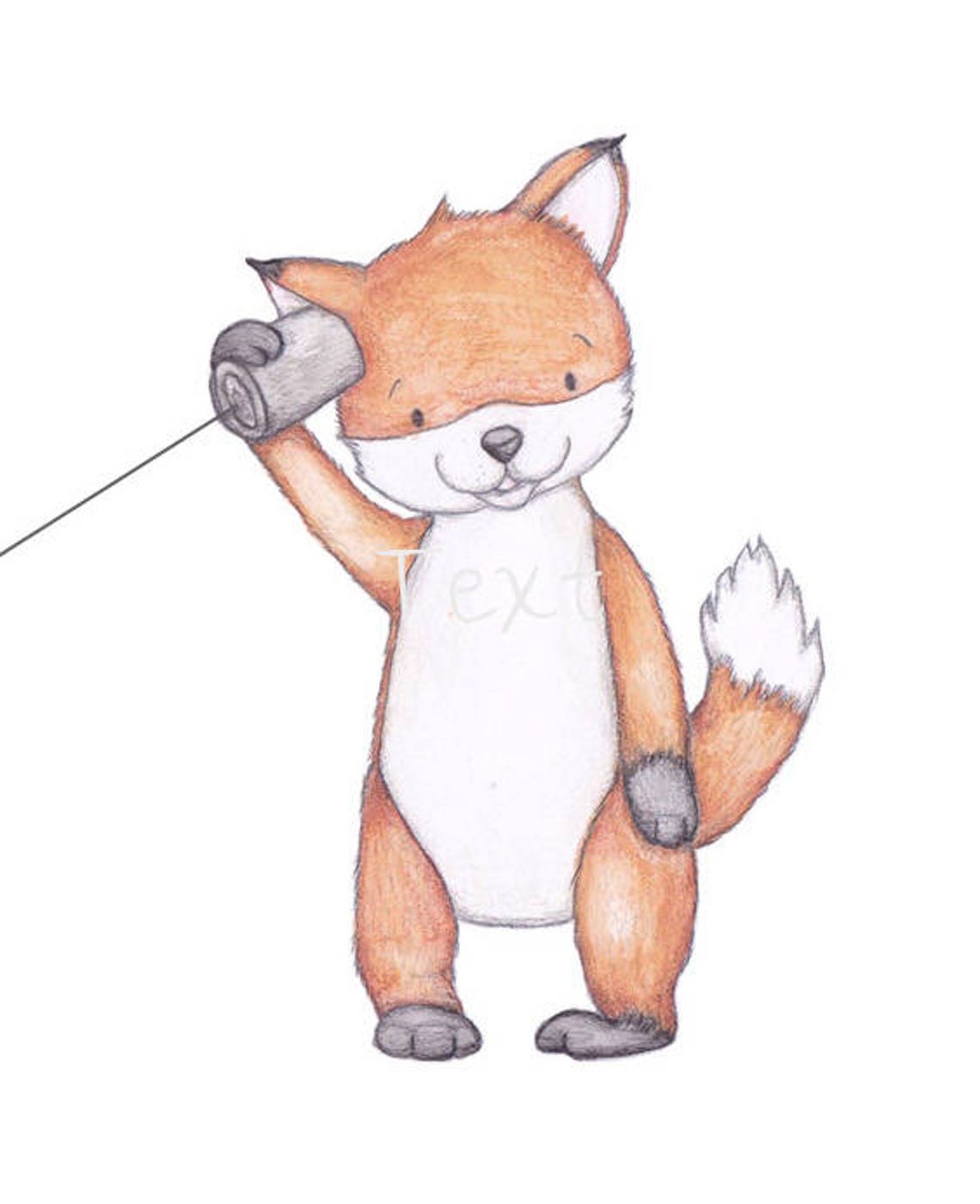 Fox Nursery Art Print Nursery Decor Personalised Baby Wall Etsy UK