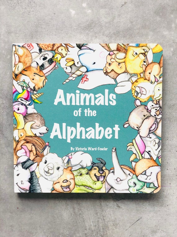 Libro per bambini Animali dell'alfabeto di Victoria Ward-fowler