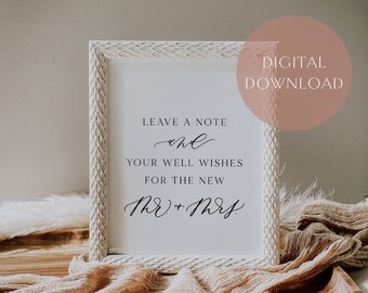 Guest Book Sign | Printable Wedding Sign | Instant Download | Wedding Reception Decor | Modern Wedding Decor