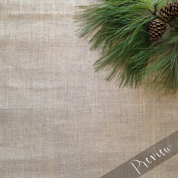 Styled Stock Photograph Rustic Pinecone Burlap Product Mockup