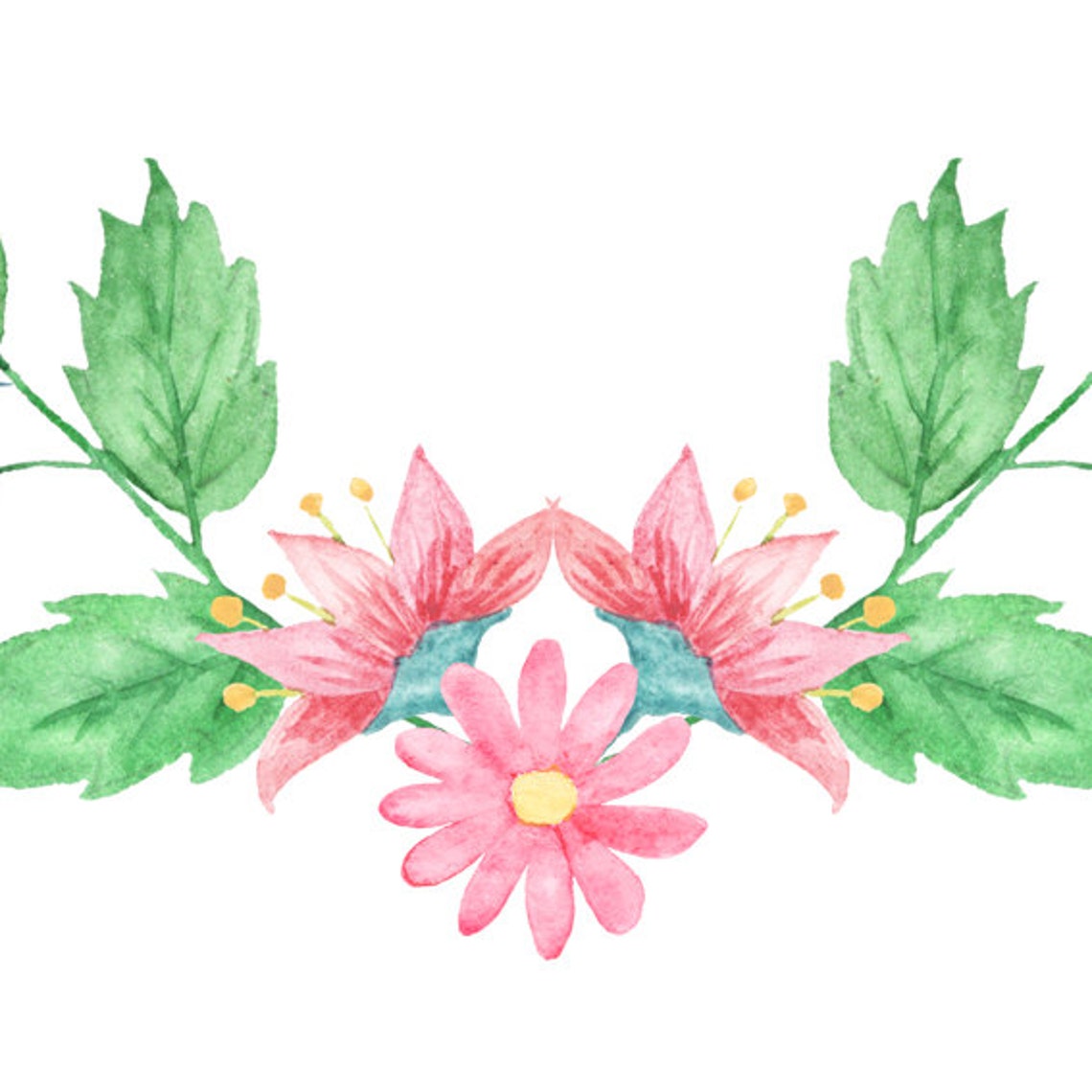Watercolor Flower Bundle Digital Printable Clipart | Etsy Watercolor Flower Bundle Digital Printable Clipart | Etsy