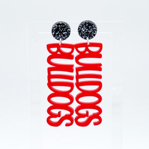 Acrylic Sports Earrings