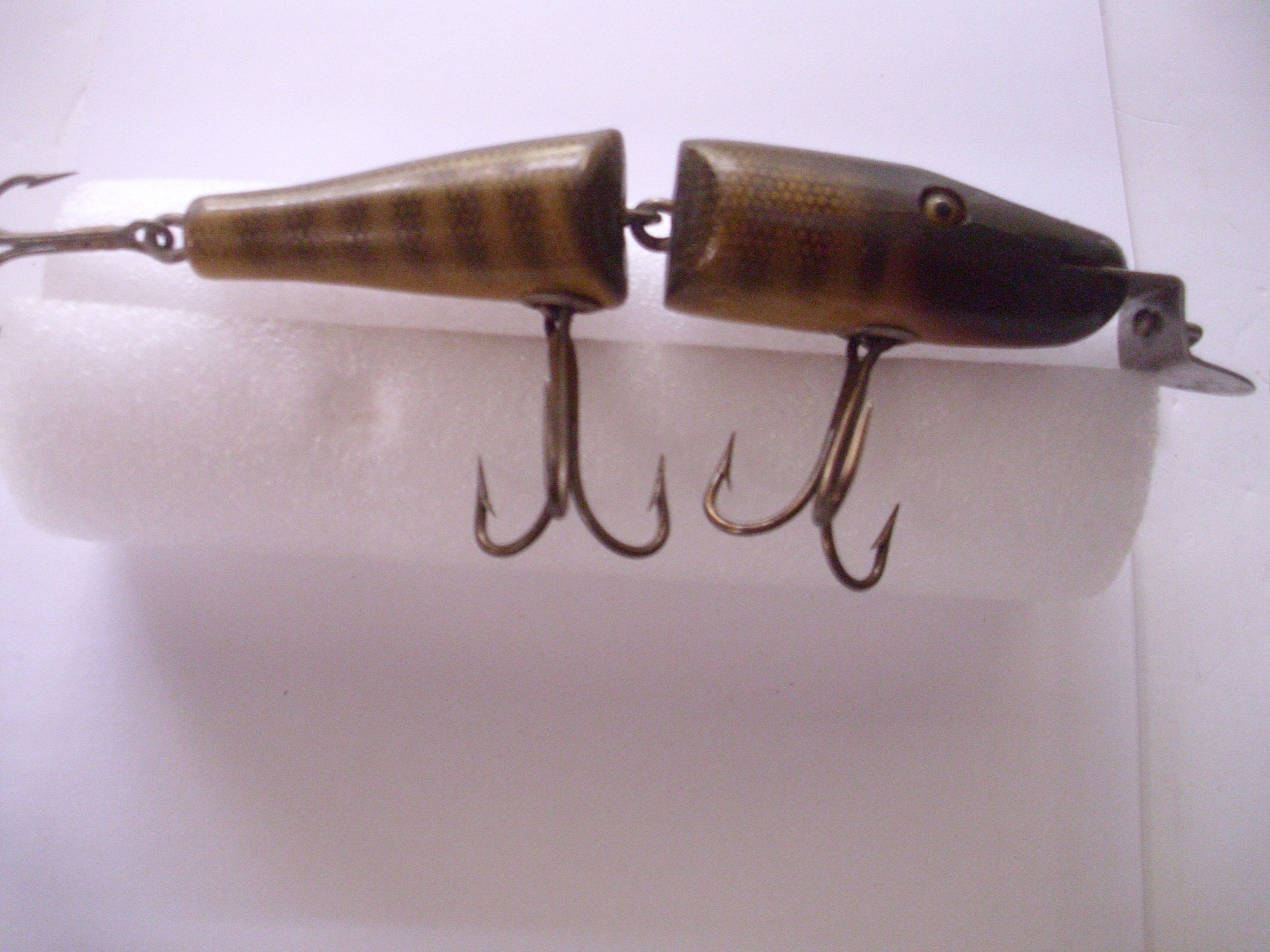 VINTAGE CHIPPEWA WOODEN LURE 3' C1914年 (1001-386) FROST，C