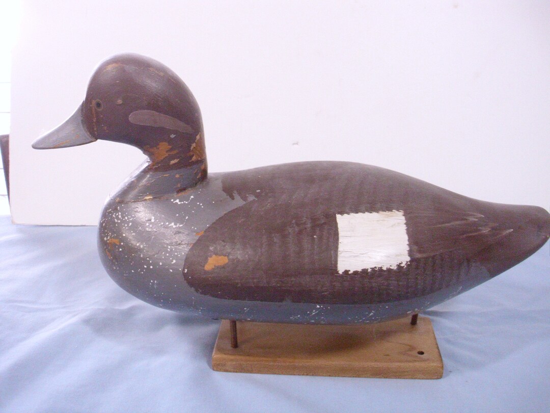 Antique/vintage Hand Carved Golden Eye Duck, Golden Eye Decoy, Duck