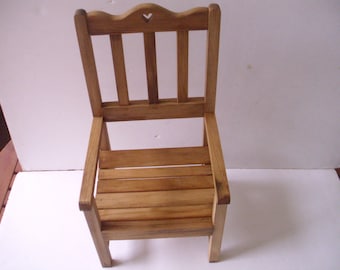 Small wooden chairs for dolls sale