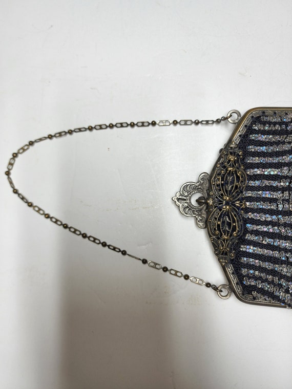 Vintage Swag Beaded Purse, Beaded Handbag, Beaded… - image 5