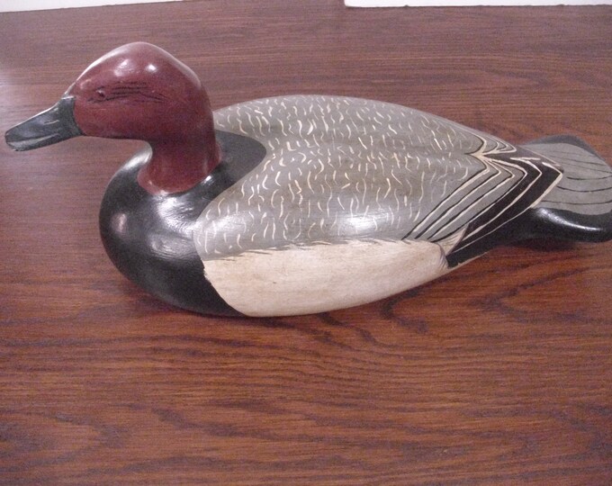 Antique/vintage Hand Carved Hollow Canvasback Duck Decoy Etsy