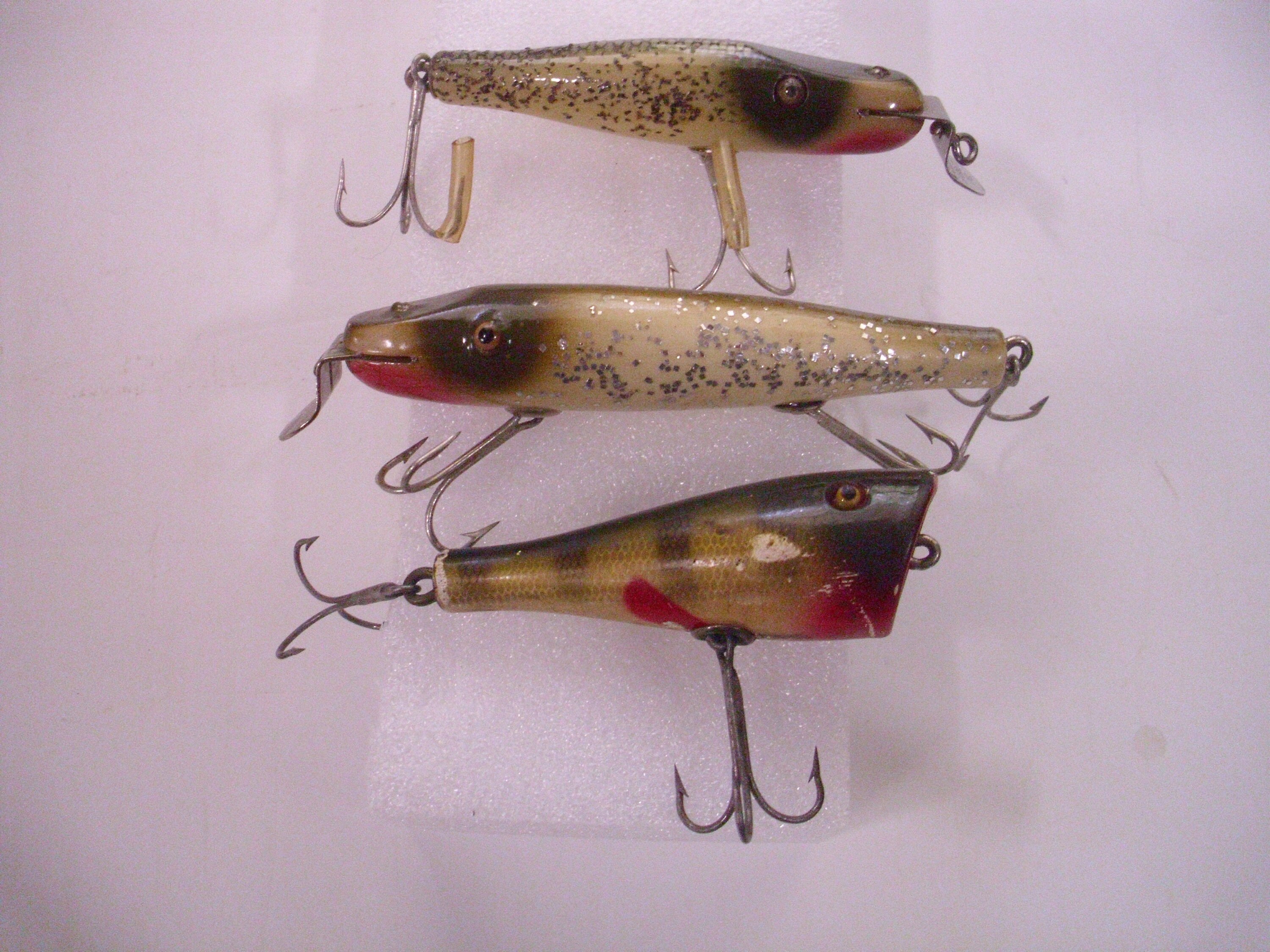 Vintage Fishing Lures Lot of 3 Lures, CCB Co. Fish Lures, Fishing Lure Lot,  Fisherman Gift, Plunker Lure, Pike Minnow Lure 