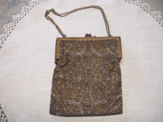 Antique Purse, Vintage Purse, French Steel Beaded