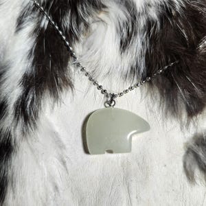 Zuni Bear Jewelry, Semi Precious Stones, Bear Fetish Necklace