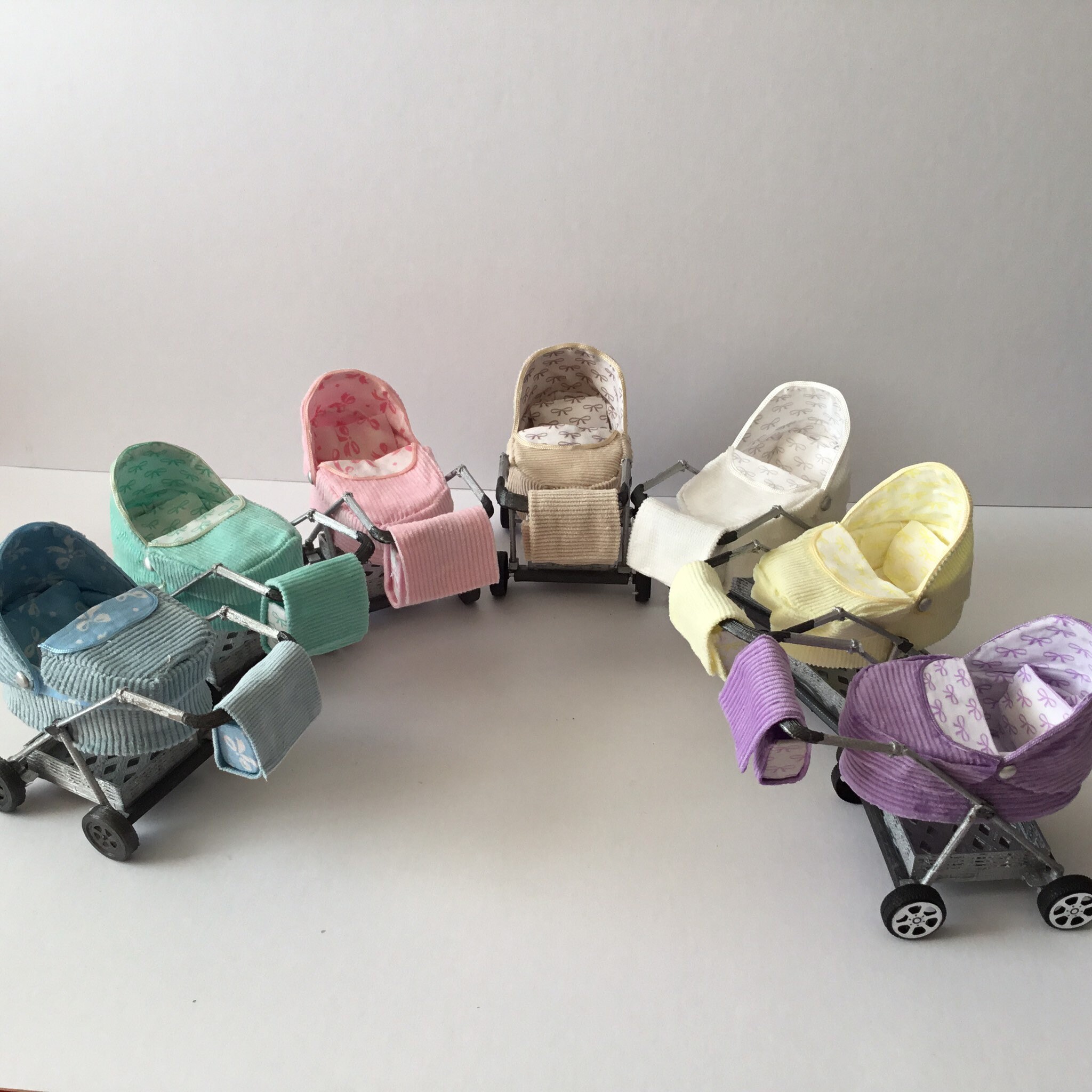 Dolls House Miniature OOAK Modern Baby Pram with or without an Etsy