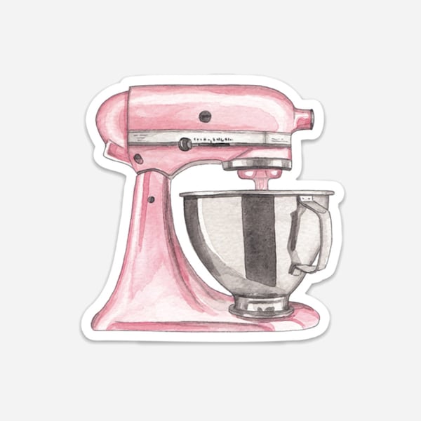 Pink Mixer Vinyl Sticker