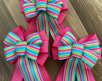 Easter Bows, Easter Decorations, Easter Day Bows, Spring Wreath Bows, Gift Basket Bows, Wreath Bows, Wall Decor