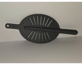 Pampered Chef Food Strainer #2406 Gray Nylon Flat Pan Pot Drainer 16"