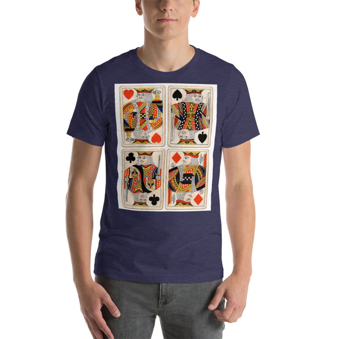 Poker TShirt Vintage Kings Playing Cards for Etsy