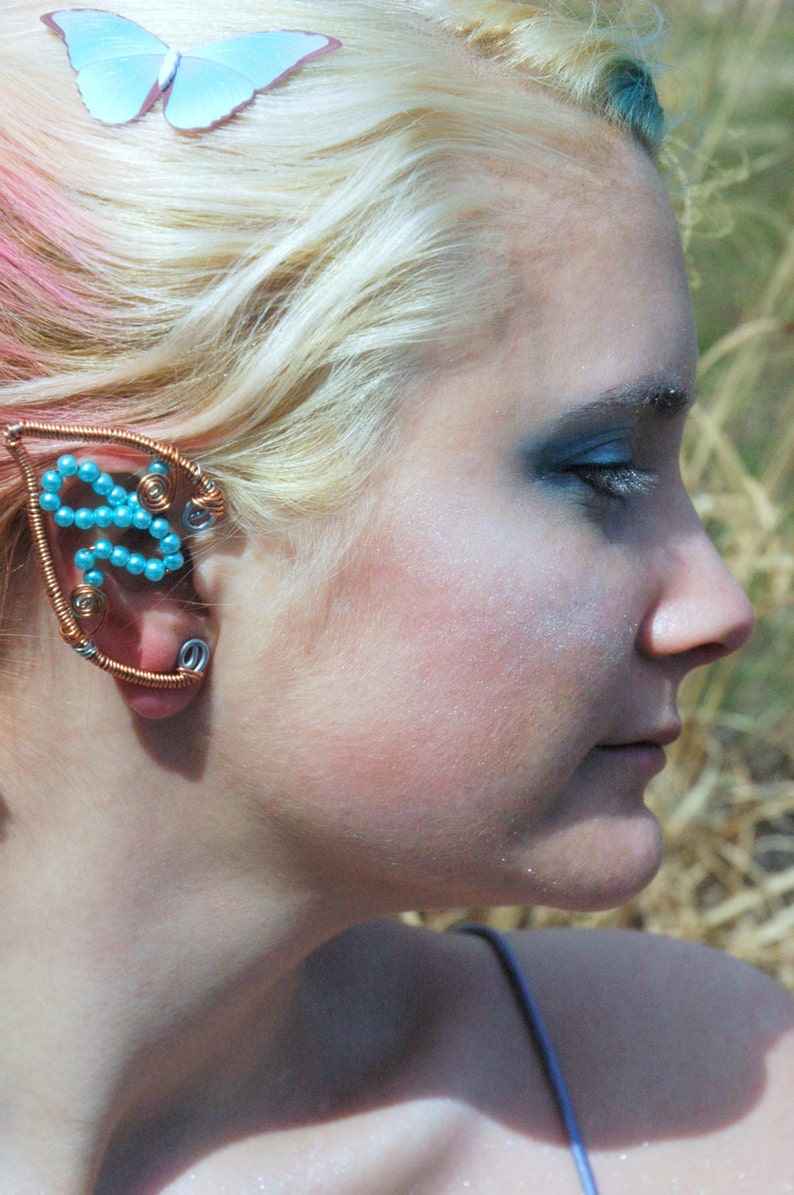 Swirling Waters Undine Elf Ear Cuffs