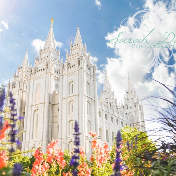 Salt Lake City, Utah LDS Mormon Temple-INSTANT DOWNLOAD