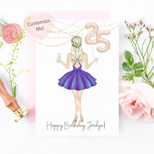 Carte d’anniversaire pour le meilleur ami | Carte d’anniversaire personnalisée pour les | sœurs | de ballon d’anniversaire Carte personnalisée Friends Forever | Souvenir de cadeau d’amitié