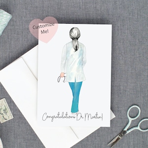 Personalized Retirement Card for Doctor, Congratulations Physician, Thank You Card for Doc, Custom Card for Doctor