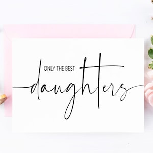 Zwangerschapsaankondigingskaart voor dochter | Nieuwe Big Sister Card van mama en papa | Baby aankondiging voor kind het enige ding voor klein meisje