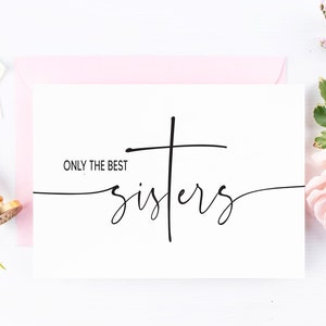Pregnancy Announcement Card for Sister | New Aunt Card, New Niece Nephew | Baby Announcement for Sister, Only the Best Sisters Promoted Aunt