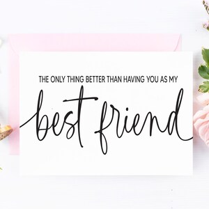 Você será meu cartão de dama de honra para melhor amiga | A única coisa melhor, melhor amigo | Proposta de dama de honra | Para minha melhor amiga | Matrona Júnior