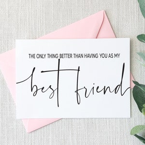 Você será meu cartão de dama de honra para melhor amiga | A única coisa melhor, melhor amigo | Proposta de dama de honra | Para minha melhor amiga | Matrona Júnior