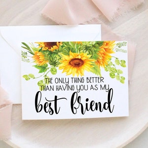 Carte de révélation de grossesse pour la meilleure amie - Annonce de tournesol pour la meilleure amie à tante | Révélation de l’annonce de bébé pour Bestie | Soeur